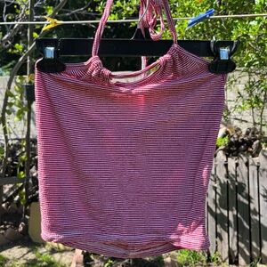 Brandy Melville Striped Halter Top